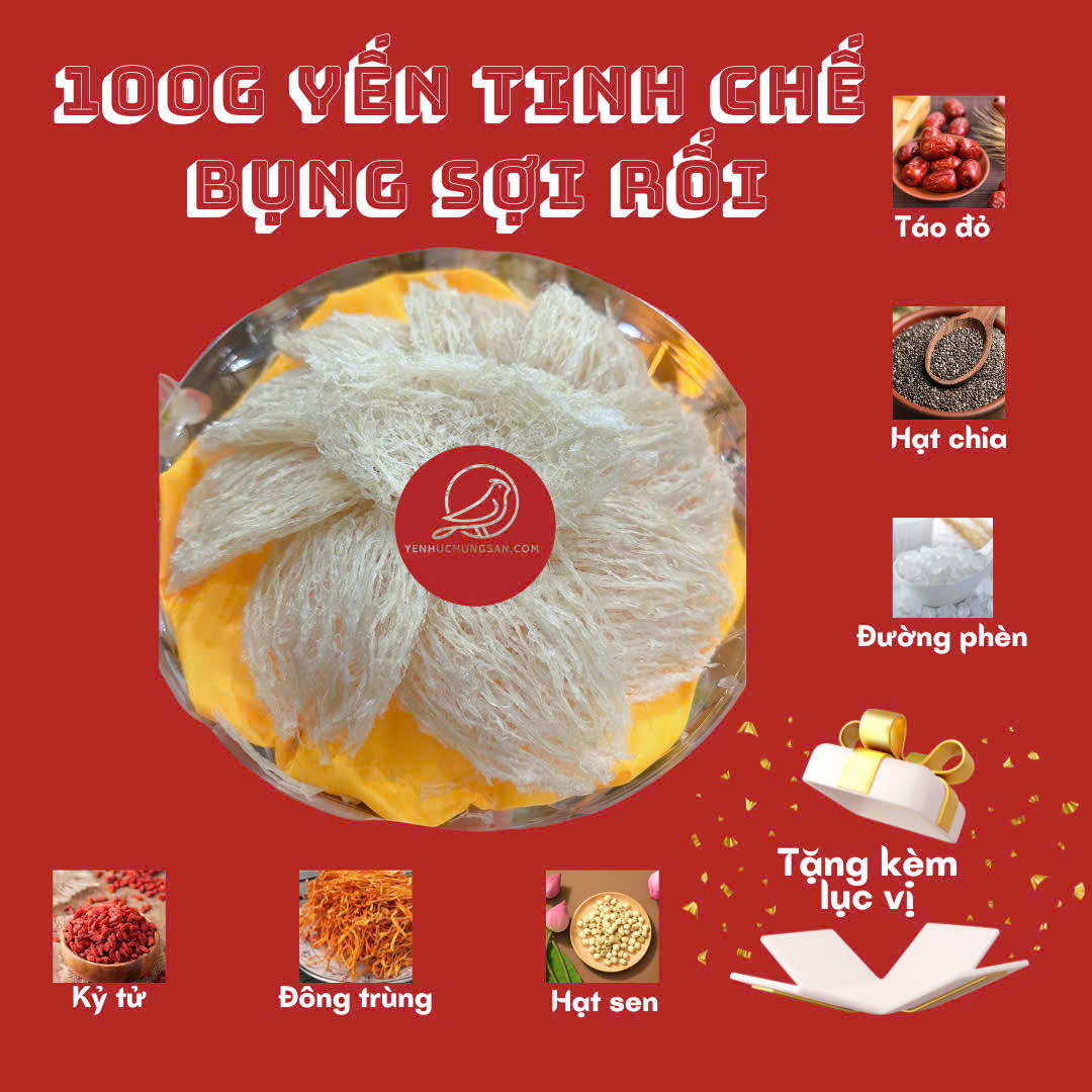 Yến tinh chế sợi rối